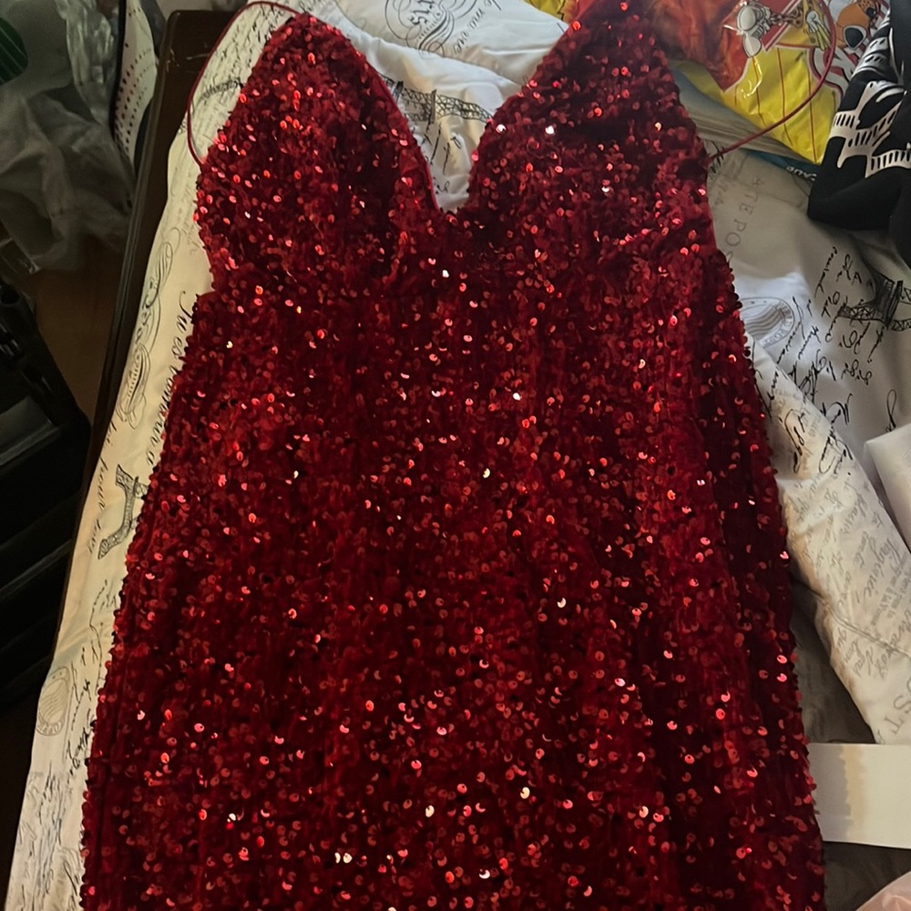 Red prom dress